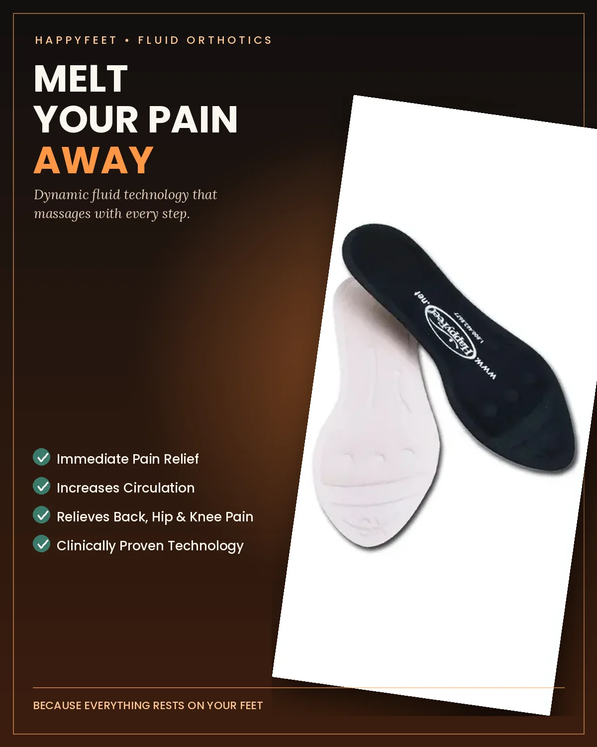 Happy Feet Massaging Liquid Insoles