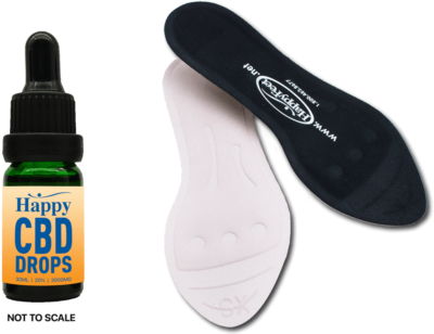 Happy CBD drops with insole